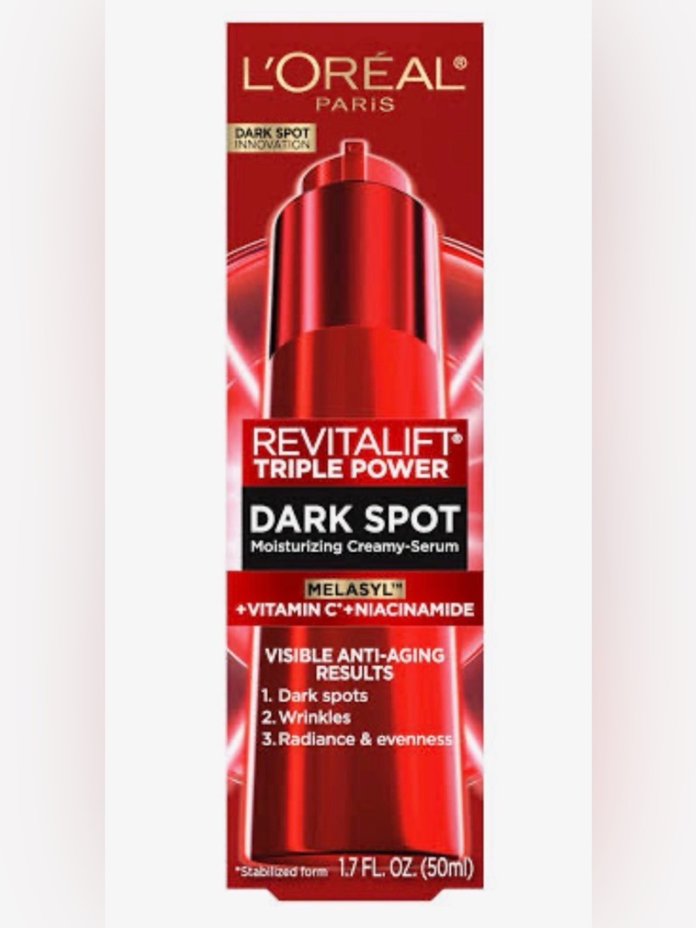L'Oreal Paris Revitalift Triple Power Dark Spot– 1.7 fl oz (50ml) – NIB